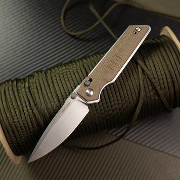 Ніж складаний Real Steel Sacra | Stonewashed | Micarta 7711G 7711G фото