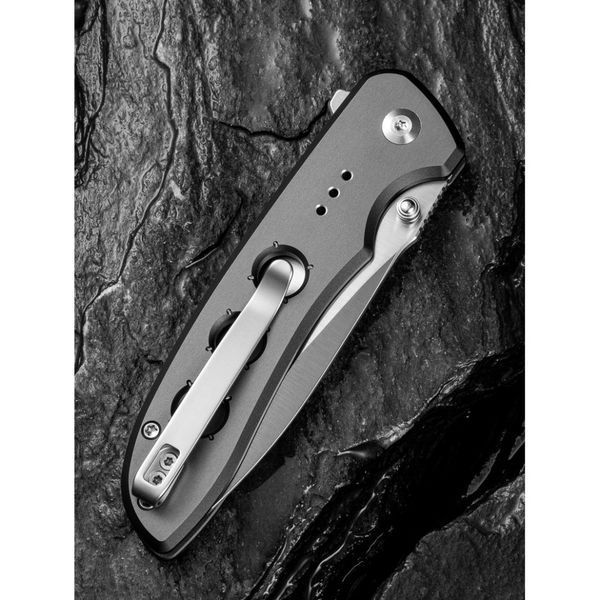 Нож складной туристический Civivi Hyperpulse, (8.9 см) 14C28N/Aluminum серый C23087A-3 фото