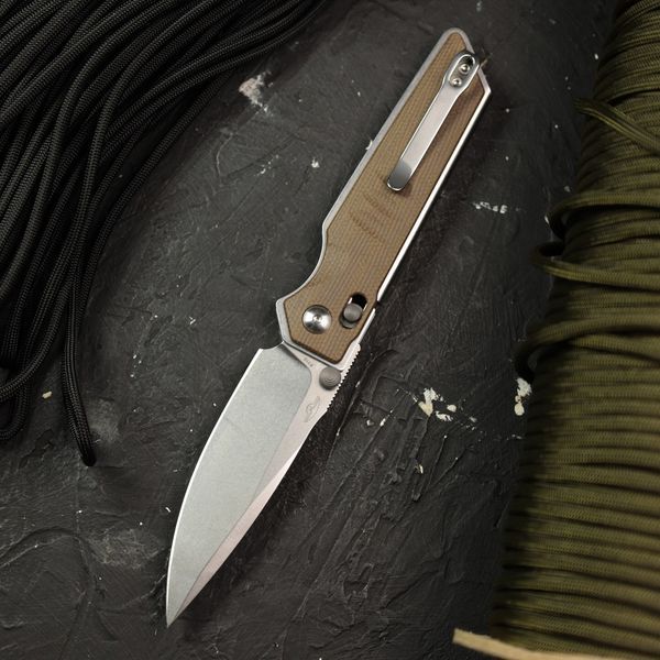 Ніж складаний Real Steel Sacra | Stonewashed | Micarta 7711G 7711G фото