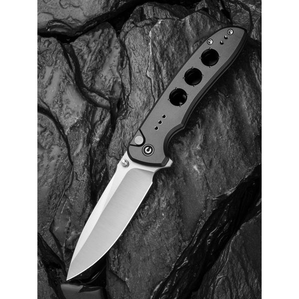Нож складной туристический Civivi Hyperpulse, (8.9 см) 14C28N/Aluminum серый C23087A-3 фото