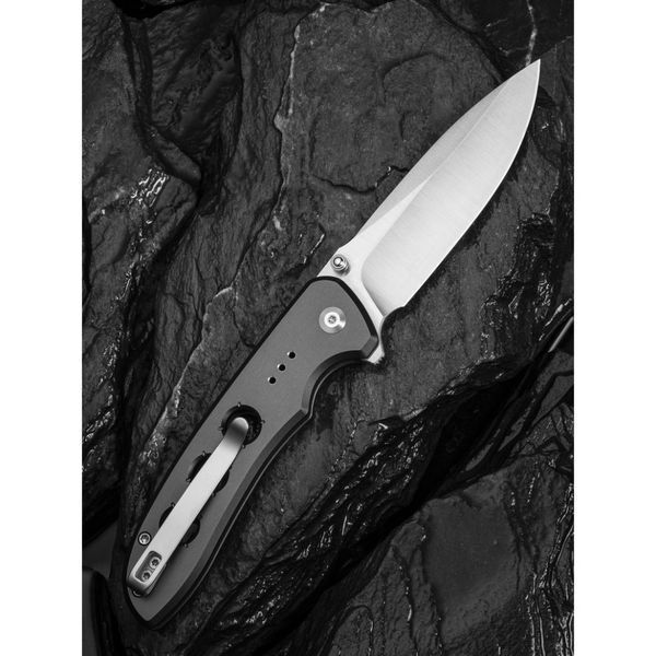 Нож складной туристический Civivi Hyperpulse, (8.9 см) 14C28N/Aluminum серый C23087A-3 фото