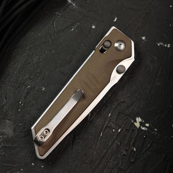 Ніж складаний Real Steel Sacra | Stonewashed | Micarta 7711G 7711G фото