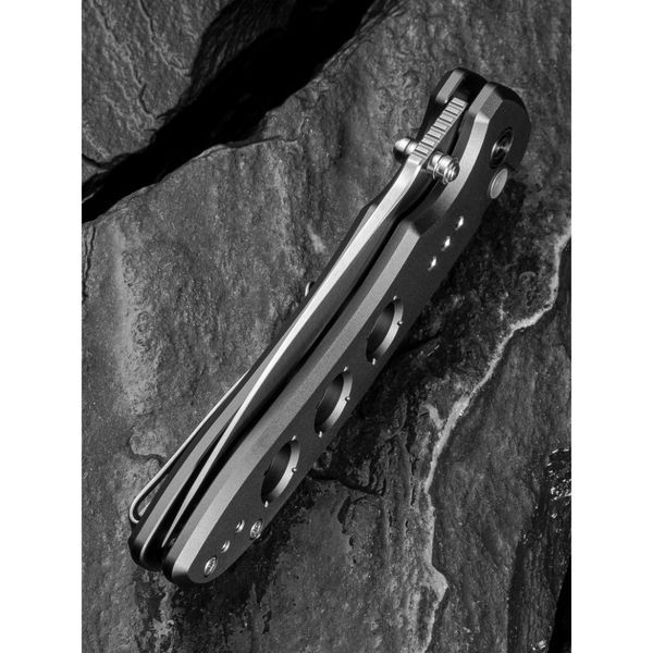 Нож складной туристический Civivi Hyperpulse, (8.9 см) 14C28N/Aluminum серый C23087A-3 фото