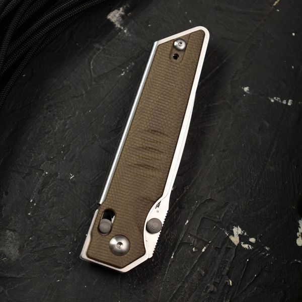Ніж складаний Real Steel Sacra | Stonewashed | Micarta 7711G 7711G фото