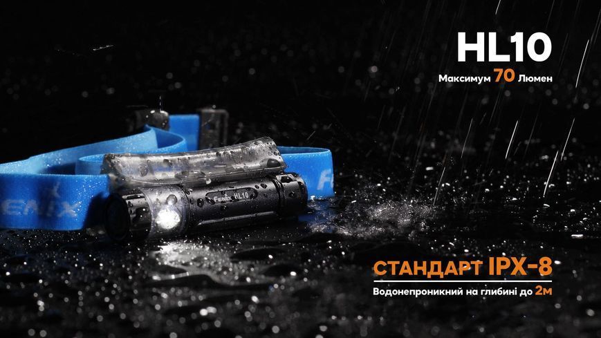 Фонарь налобный Fenix ​​HL10 black 61346 фото