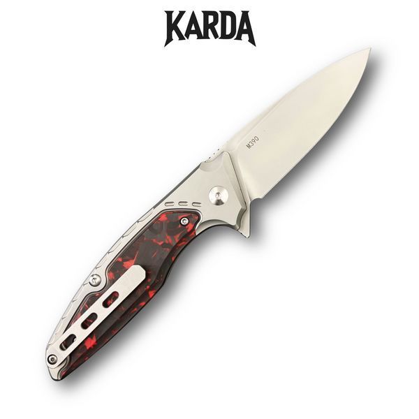 Нож Складной Karda J214 Carbon Red M390 J214R фото