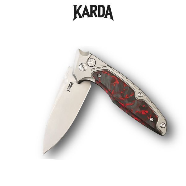 Нож Складной Karda J214 Carbon Red M390 J214R фото