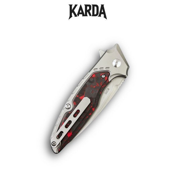 Нож Складной Karda J214 Carbon Red M390 J214R фото