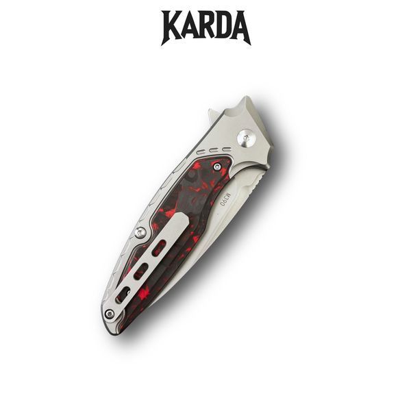 Нож Складной Karda J214 Carbon Red M390 J214R фото