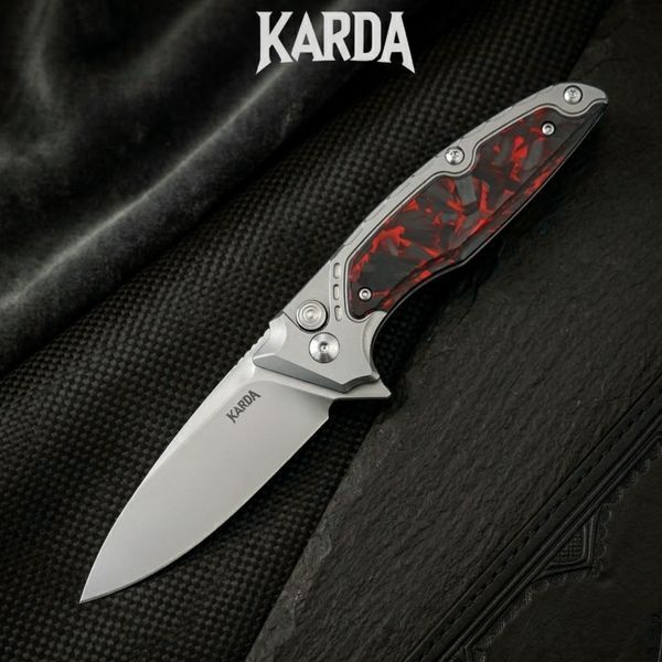 Нож Складной Karda J214 Carbon Red M390 J214R фото