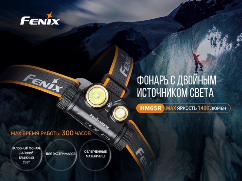 Фонарь налобный Fenix ​​HM65R + Фонарь универсальный Fenix ​​E-LITE 57631 фото