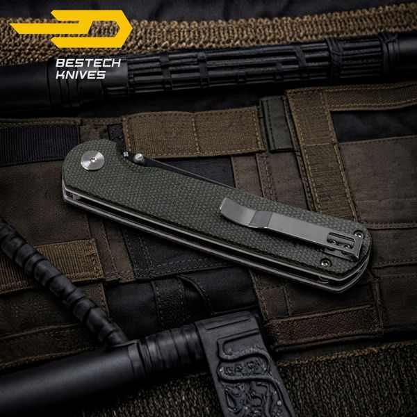 Ніж Складаний BESTECH SLEDGEHAMMER BG31B-2 Green Micarta BG31B-2 фото
