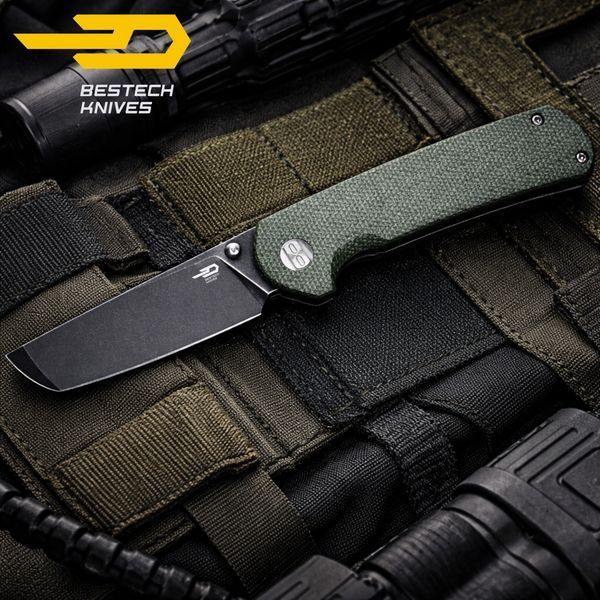 Ніж Складаний BESTECH SLEDGEHAMMER BG31B-2 Green Micarta BG31B-2 фото