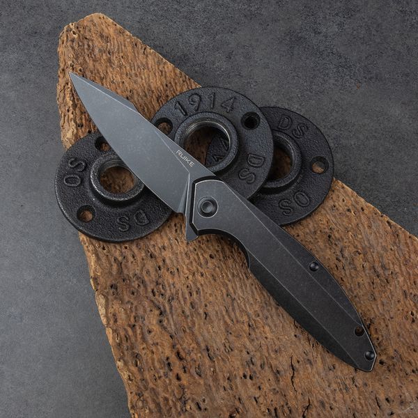 Нож складной туристический Ruike P108-SB, (8.8 см) 14C28N/3cr14n черный P108-SB фото