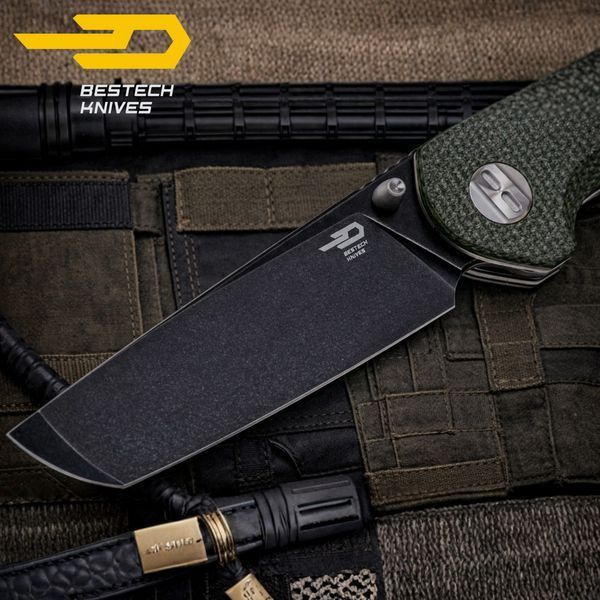 Ніж Складаний BESTECH SLEDGEHAMMER BG31B-2 Green Micarta BG31B-2 фото