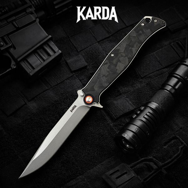 Ніж складаний Karda J324 Carbon Black j324C фото