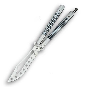 Нож бабочка Clip Silver G10 Handle 1416 фото