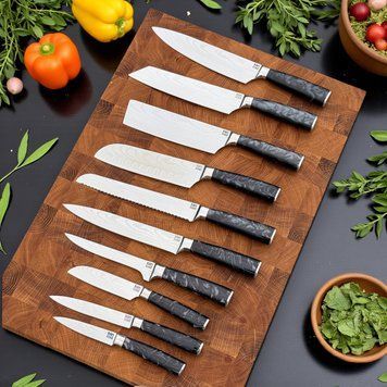 Набор кухонных ножей MAGURA Kitchen 11в1 (Black) 1454 фото