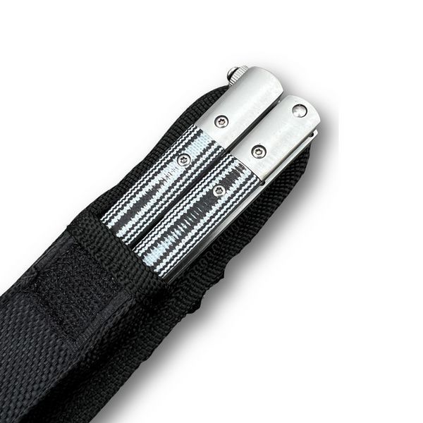 Нож бабочка Clip Silver G10 Handle 1416 фото