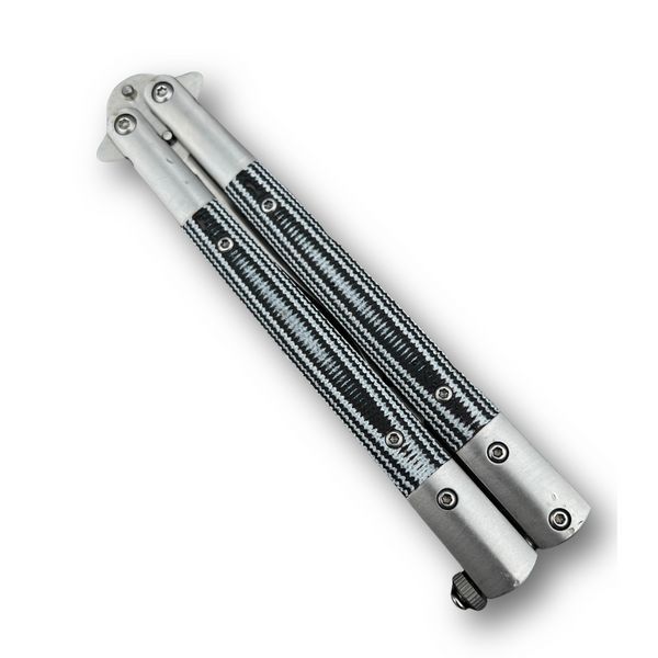 Нож бабочка Clip Silver G10 Handle 1416 фото