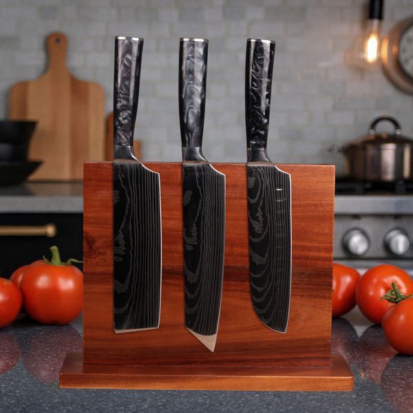 Набір кухонних ножів MAGURA Kitchen 11в1 (Black) 1454 фото
