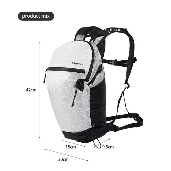 Рюкзак ультралегкий Naturehike CNK2300BB012, 15 л, білий 6976507667791 фото