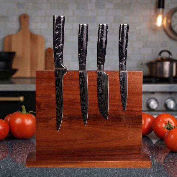Набір кухонних ножів MAGURA Kitchen 11в1 (Black) 1454 фото