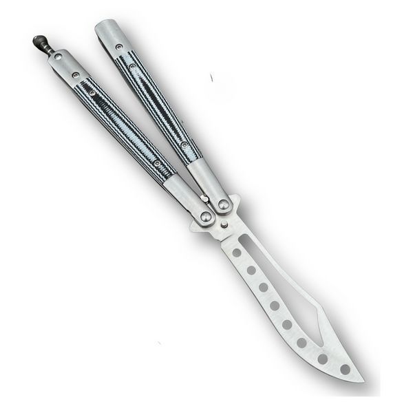 Нож бабочка Clip Silver G10 Handle 1416 фото