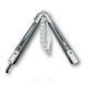 Нож бабочка Clip Silver G10 Handle 1416 фото 3