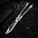 Нож бабочка Clip Silver G10 Handle 1416 фото 7