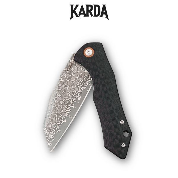 Ніж Складаний Karda J338 Black Damascus J338 фото