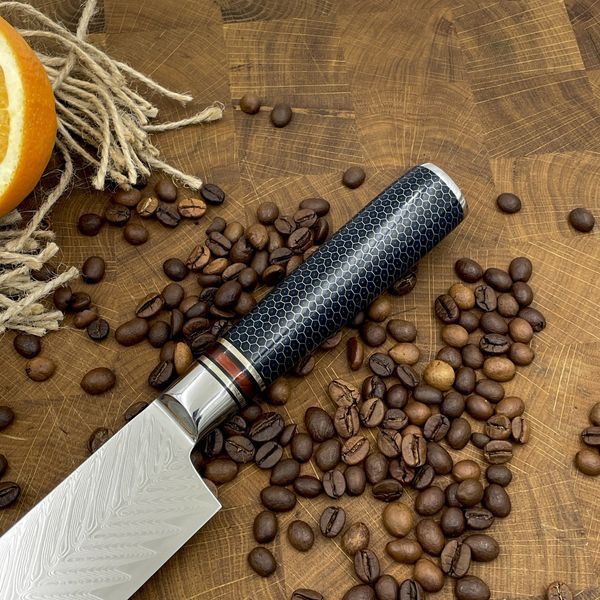 Нож Кухонный Santoku (VG-10 Honeycomb) KT-2271 фото
