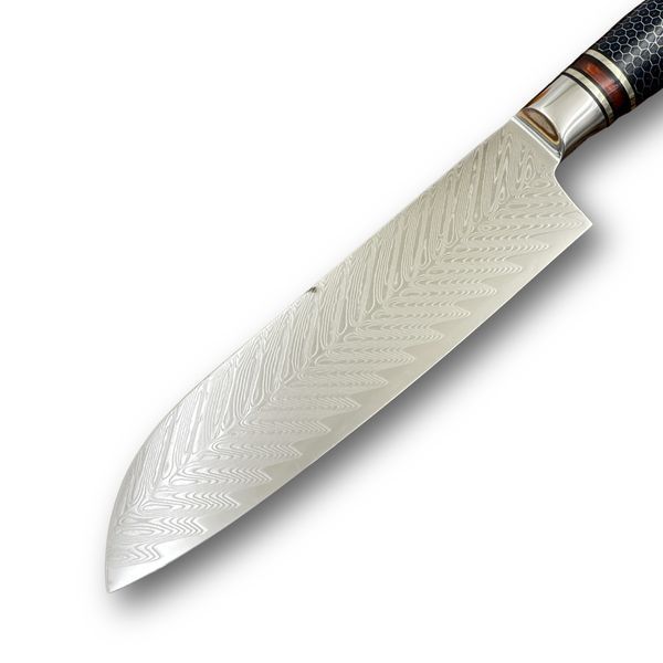 Ніж Кухонний Santoku (VG-10 Honeycomb) KT-2271 фото