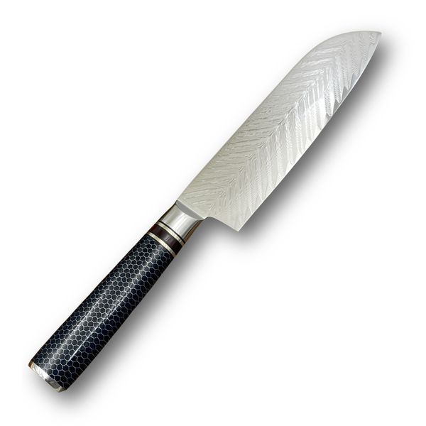 Ніж Кухонний Santoku (VG-10 Honeycomb) KT-2271 фото
