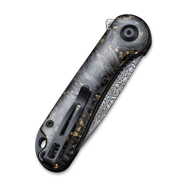 Ніж складаний кишеньковий Civivi Elementum, (7.5 см) Damascus / Carbon Fiber сірий C907C-DS1 фото