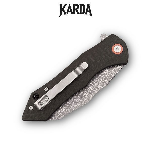 Ніж Складаний Karda J338 Black Damascus J338 фото