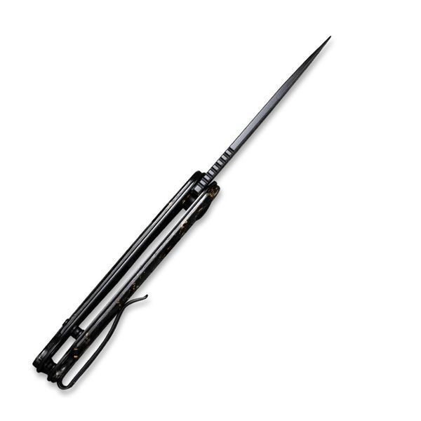 Ніж складаний кишеньковий Civivi Elementum, (7.5 см) Damascus / Carbon Fiber сірий C907C-DS1 фото