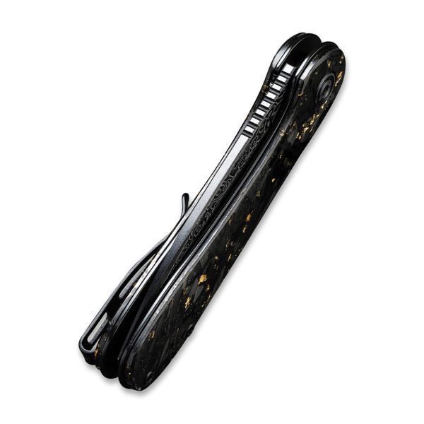 Ніж складаний кишеньковий Civivi Elementum, (7.5 см) Damascus / Carbon Fiber сірий C907C-DS1 фото
