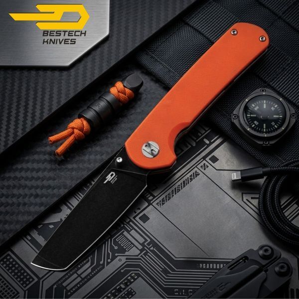 Ніж Складаний BESTECH SLEDGEHAMMER BG31A-2 Orange-Black G10 BG31A-2 фото
