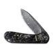 Ніж складаний кишеньковий Civivi Elementum, (7.5 см) Damascus / Carbon Fiber сірий C907C-DS1 фото 4