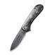 Ніж складаний кишеньковий Civivi Elementum, (7.5 см) Damascus / Carbon Fiber сірий C907C-DS1 фото 1