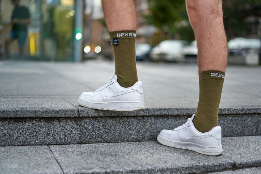 Шкарпетки водонепроникні Dexshell Ultra Thin Crew OG, р-р XL, хакі 50976 фото