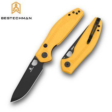Ніж Складаний BESTECHMAN Angry Owl BMK12A-2 Жовтий BMK12A-2 фото