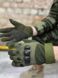 Рукавиці тактичні з захистом на п'ясток. Олива M 848 фото 2