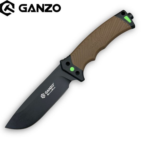 Нож Ganzo G8012V2-DY Коричневый с паракордом G8012V2-DY фото