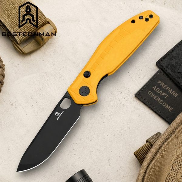 Ніж Складаний BESTECHMAN Angry Owl BMK12A-2 Жовтий BMK12A-2 фото