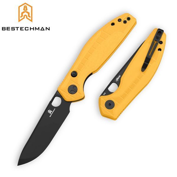 Ніж Складаний BESTECHMAN Angry Owl BMK12A-2 Жовтий BMK12A-2 фото