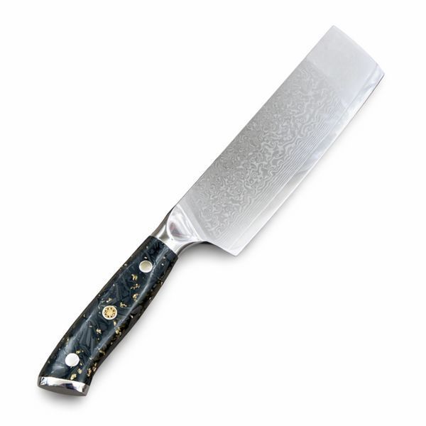 Ніж Кухонний Carbon Ember Nakiri (VG-10, Carbon) KT-2589 фото