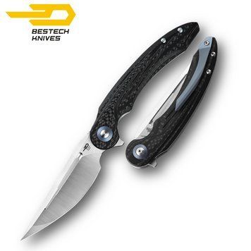 Нож Складной BESTECH IRIDA BG25D Interlayer with Carbon Fiber BG25D фото