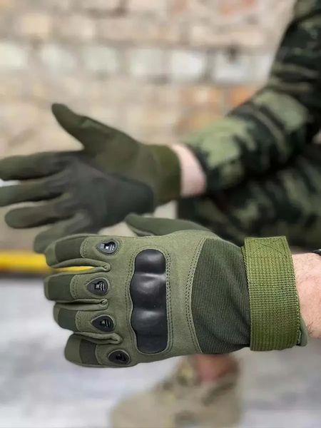 Варежки тактические с защитой на пяток. Олива L 849 фото